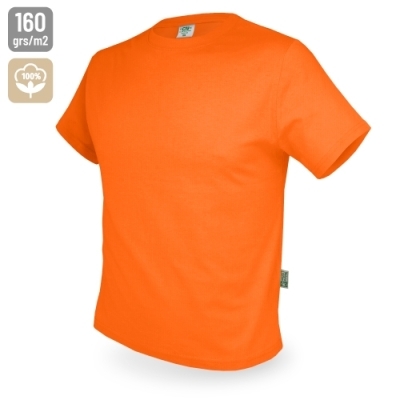 Camiseta de Algodón en Color Naranja